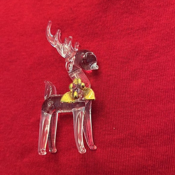 Vintage Glass Christmas Ornaments Reindeer, Horse, Candles Set of 3 - Picture 2 of 7